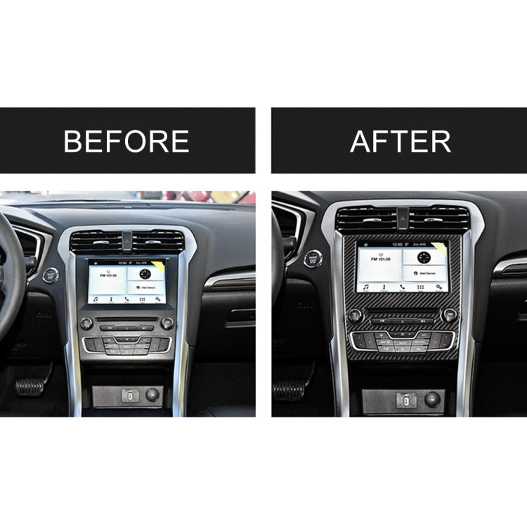 Car Carbon Fiber Central Control Panel Decorative Sticker for Ford New Mondeo 2013-2019 - Car Interior Mouldings by PMC TechLife | Online Shopping South Africa | PMC TechLife | Buy Now Pay Later Mobicred