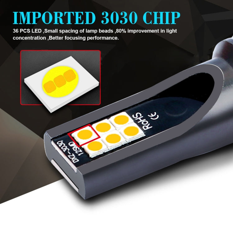 2 PCS 9006 DC12V-24V / 12W / 3000K / 800LM 12LEDs SMD-3030 Car LED Fog Light (Yellow Light) - Fog / Driving Lights by PMC TechLife | Online Shopping South Africa | PMC TechLife | Buy Now Pay Later Mobicred
