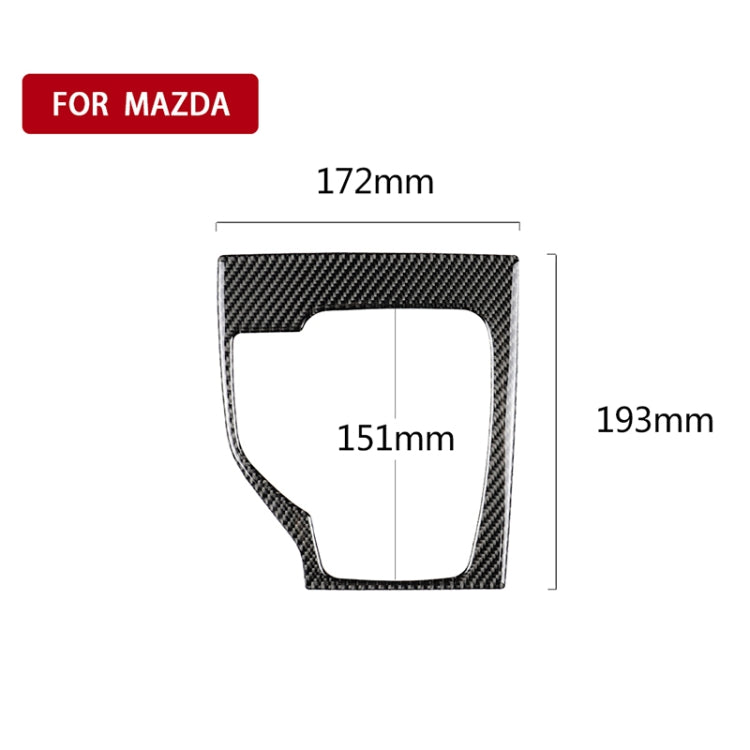 Car Carbon Fiber Left Drive Gear Frame A Decorative Sticker for Mazda Axela 2013-2016 - Car Interior Mouldings by PMC TechLife | Online Shopping South Africa | PMC TechLife | Buy Now Pay Later Mobicred