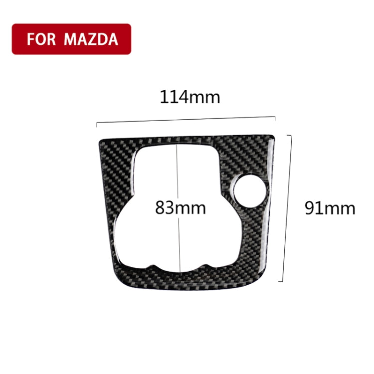 Car Carbon Fiber Left Drive Multimedia Frame A Decorative Sticker for Mazda Axela 2013-2016 - Car Interior Mouldings by PMC TechLife | Online Shopping South Africa | PMC TechLife | Buy Now Pay Later Mobicred
