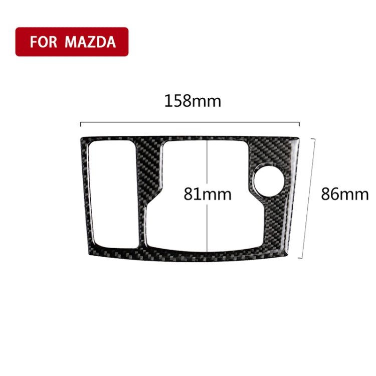 Car Carbon Fiber Left Drive Multimedia Frame B Decorative Sticker for Mazda Axela 2017-2018 - free shipping - PMC TechLife - Order now!