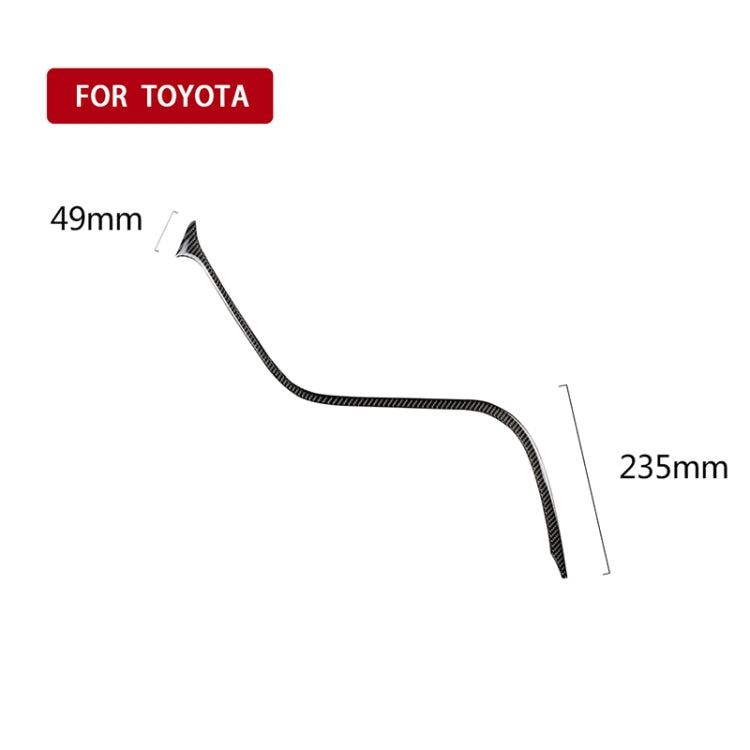 Car Carbon Fiber Central Control S Strip Decorative Sticker for Toyota Eighth Generation Camry 2018-2019, Left Drive - Car Interior Mouldings by PMC TechLife | Online Shopping South Africa | PMC TechLife | Buy Now Pay Later Mobicred