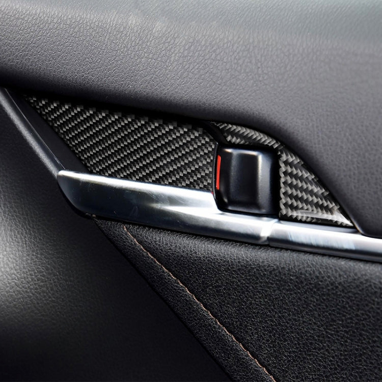 8 in 1 Car Carbon Fiber Door Inner Handle Wrist Panel Decorative Sticker for Toyota Eighth Generation Camry 2018-2019 - Car Interior Mouldings by PMC TechLife | Online Shopping South Africa | PMC TechLife | Buy Now Pay Later Mobicred
