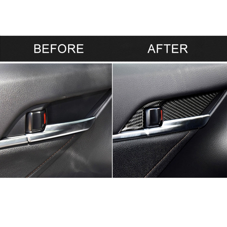 8 in 1 Car Carbon Fiber Door Inner Handle Wrist Panel Decorative Sticker for Toyota Eighth Generation Camry 2018-2019 - Car Interior Mouldings by PMC TechLife | Online Shopping South Africa | PMC TechLife | Buy Now Pay Later Mobicred