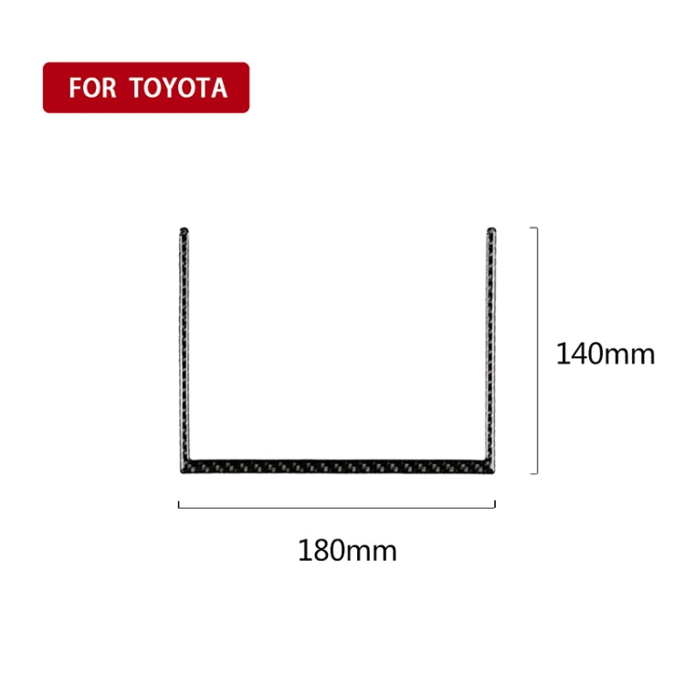 Car Carbon Fiber Storage Box U Shape Frame Decorative Sticker for Toyota Eighth Generation Camry 2018-2019 - Car Interior Mouldings by PMC TechLife | Online Shopping South Africa | PMC TechLife | Buy Now Pay Later Mobicred