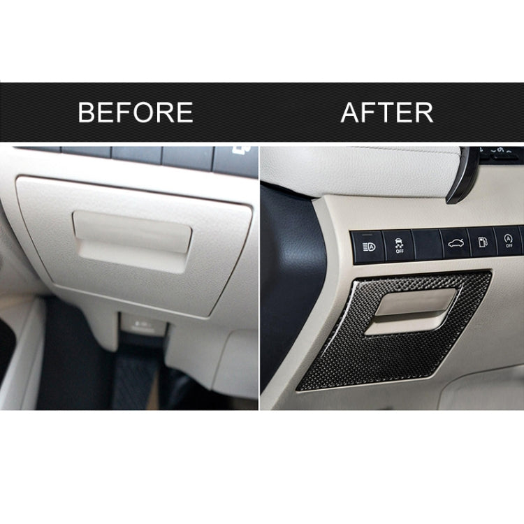 Car Carbon Fiber Main Driving Storage Box Decorative Sticker for Toyota Eighth Generation Camry 2018-2019, Left Drive - Car Interior Mouldings by PMC TechLife | Online Shopping South Africa | PMC TechLife | Buy Now Pay Later Mobicred