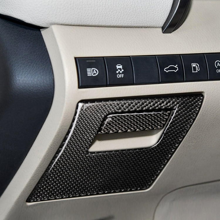 2 in 1 Car Carbon Fiber Main Driving Storage Box Handle Decorative Sticker for Toyota Eighth Generation Camry 2018-2019, Left Drive - Car Interior Mouldings by PMC TechLife | Online Shopping South Africa | PMC TechLife | Buy Now Pay Later Mobicred