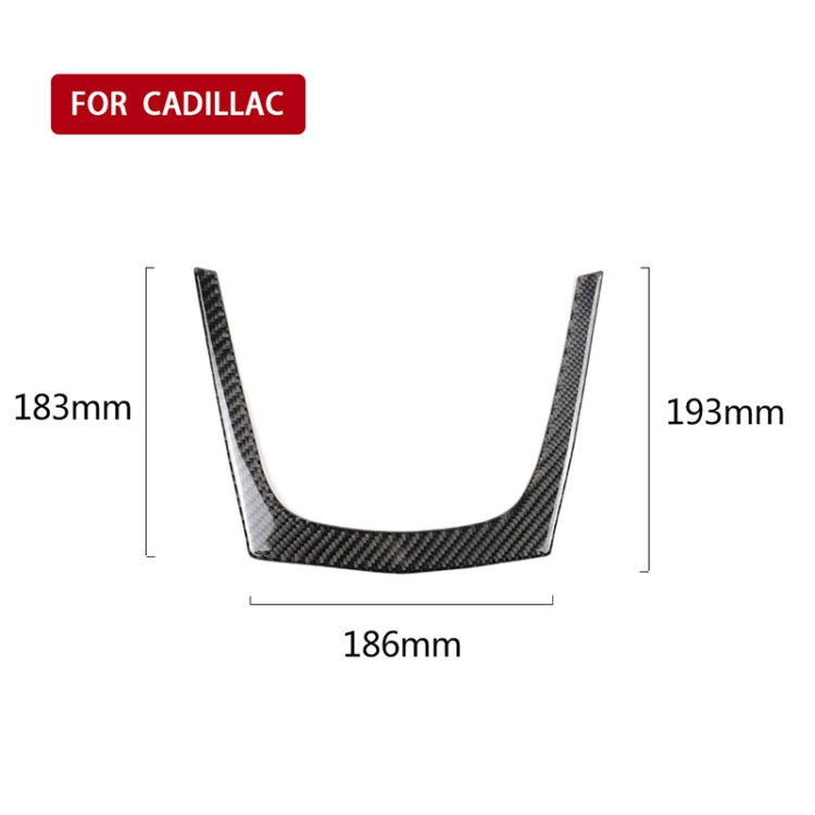 Car Carbon Fiber Central Control U Shape Frame Decorative Sticker for Cadillac XT5 2016-2017 - Car Interior Mouldings by PMC TechLife | Online Shopping South Africa | PMC TechLife | Buy Now Pay Later Mobicred