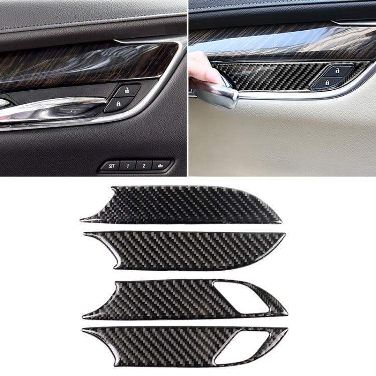 Car Carbon Fiber Door Inner Handle Wrist Panel Decorative Sticker for Cadillac XT5 2016-2017 - Car Interior Mouldings by PMC TechLife | Online Shopping South Africa | PMC TechLife | Buy Now Pay Later Mobicred