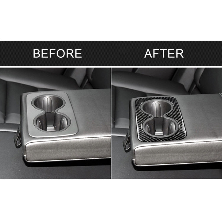 Car Carbon Fiber Rear Armrest Water Cup Decorative Sticker for Cadillac XT5 2016-2017 - Car Interior Mouldings by PMC TechLife | Online Shopping South Africa | PMC TechLife | Buy Now Pay Later Mobicred