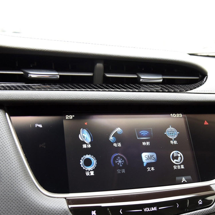 Car Carbon Fiber Middle Air Outlet Decorative Sticker for Cadillac XT5 2016-2017, Left Drive - Car Interior Mouldings by PMC TechLife | Online Shopping South Africa | PMC TechLife | Buy Now Pay Later Mobicred