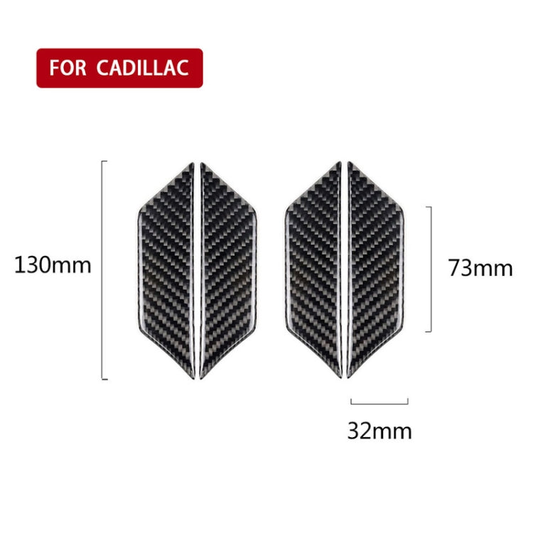Car Carbon Fiber Door Inner Wrist Decorative Sticker for Cadillac XT5 2016-2017 - Car Interior Mouldings by PMC TechLife | Online Shopping South Africa | PMC TechLife | Buy Now Pay Later Mobicred
