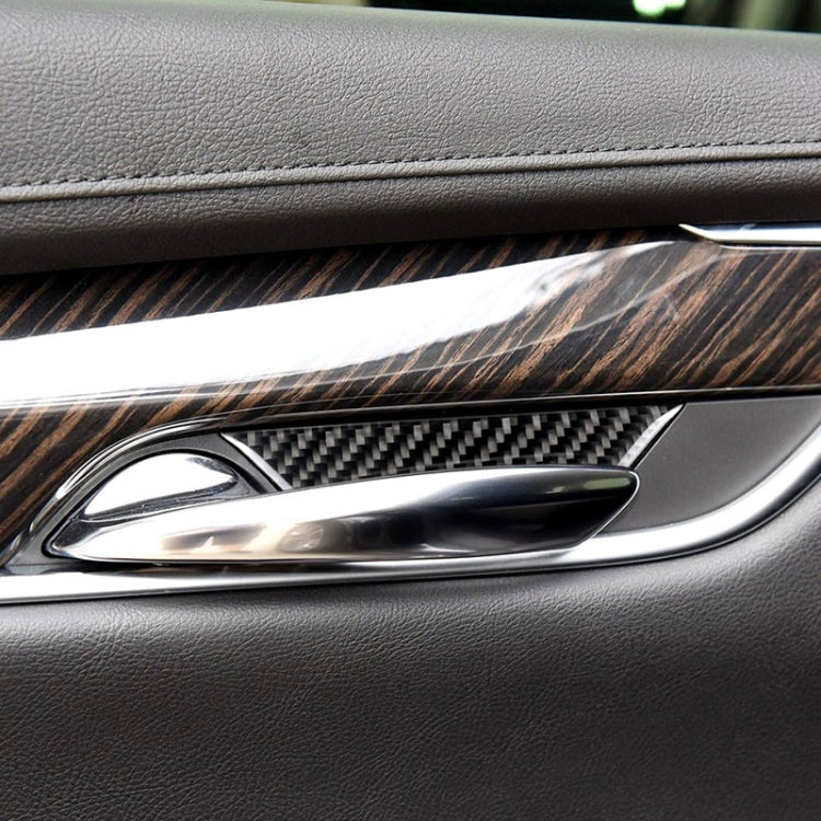 Car Carbon Fiber Door Inner Wrist Decorative Sticker for Cadillac XT5 2016-2017 - Car Interior Mouldings by PMC TechLife | Online Shopping South Africa | PMC TechLife | Buy Now Pay Later Mobicred