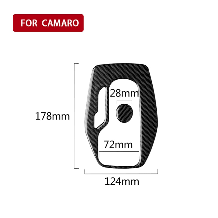2 in 1 Car Carbon Fiber Gear Frame Decorative Sticker for Chevrolet Camaro 2017-2019 - Car Interior Mouldings by PMC TechLife | Online Shopping South Africa | PMC TechLife | Buy Now Pay Later Mobicred