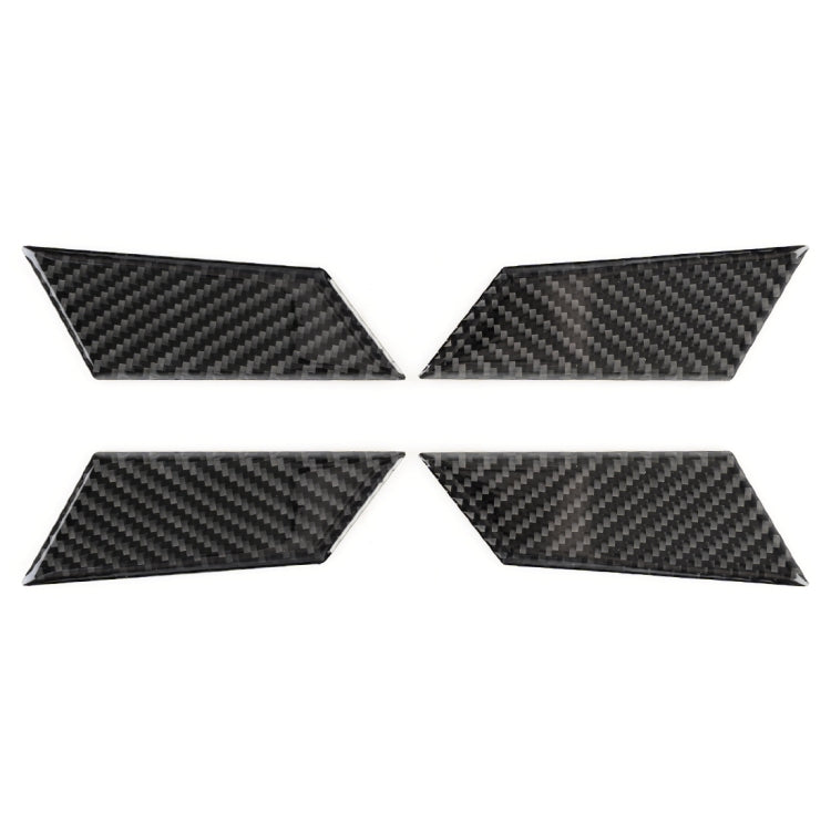 4 PCS Carbon Fiber Car Inner Door Bowl Decorative Sticker for Porsche Macan - Car Interior Mouldings by PMC TechLife | Online Shopping South Africa | PMC TechLife | Buy Now Pay Later Mobicred