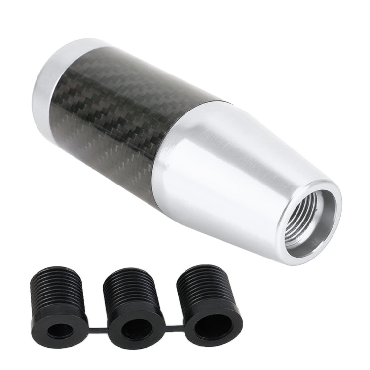 Universal Car Carbon Fiber Pattern Gear Head Gear Shift Knob (Silver) - Shift Knob by PMC TechLife | Online Shopping South Africa | PMC TechLife | Buy Now Pay Later Mobicred