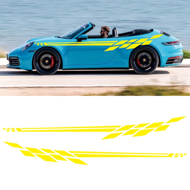 Car Styling Plaid Series PVC Sticker Auto Decorative Sticker (Yellow) - Decorative Sticker by PMC TechLife | Online Shopping South Africa | PMC TechLife | Buy Now Pay Later Mobicred