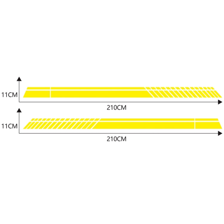Car Styling Stripe PVC Sticker Auto Decorative Sticker (Yellow) - Decorative Sticker by PMC TechLife | Online Shopping South Africa | PMC TechLife | Buy Now Pay Later Mobicred