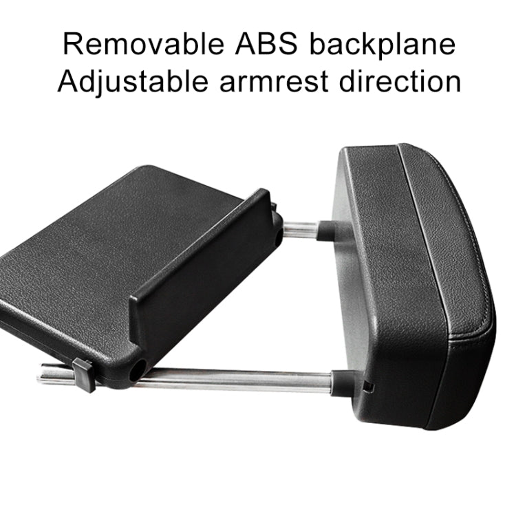 2 PCS Universal Car PU Leather Wrapped Armrest Box Cushion Car Armrest Box Mat with Storage Box (Black White) - Stowing Tidying by PMC TechLife | Online Shopping South Africa | PMC TechLife | Buy Now Pay Later Mobicred