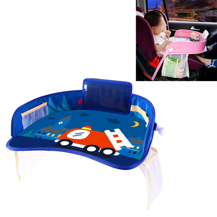 Children Waterproof Dining Table Toy Organizer Baby Safety Tray Tourist Painting Holder with Touch Screen Transparent Bag (Fire Truck) - Seat Accessories by PMC TechLife | Online Shopping South Africa | PMC TechLife | Buy Now Pay Later Mobicred