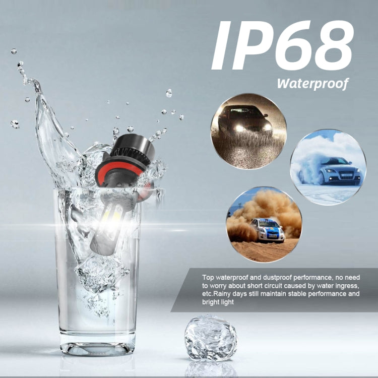 2 PCS S2 H13 / 9008 DC9-36V / 25W / 6000K / 2500LM IP68 Car LED Headlight Lamps(Cool White) - LED Headlamps by PMC TechLife | Online Shopping South Africa | PMC TechLife | Buy Now Pay Later Mobicred