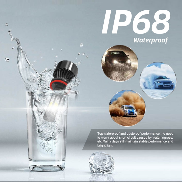 2 PCS S2 H8 / H9 / H11 DC9-36V / 25W / 6000K / 2500LM IP68 Car LED Headlight Lamps (Cool White) - LED Headlamps by PMC TechLife | Online Shopping South Africa | PMC TechLife | Buy Now Pay Later Mobicred