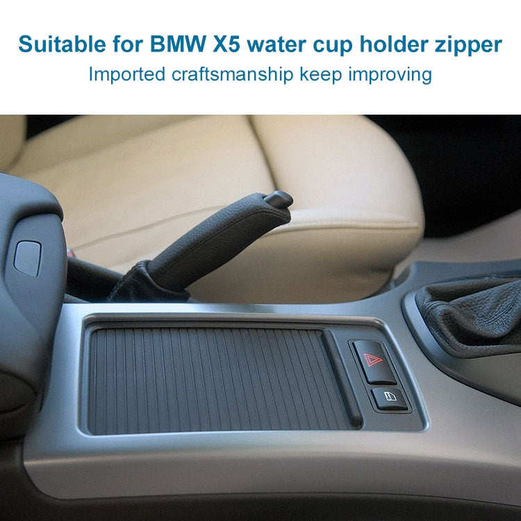 Car Water Water Cup Holder Roller Blind Zipper for BMW X5 - Car Drink Holders by PMC TechLife | Online Shopping South Africa | PMC TechLife | Buy Now Pay Later Mobicred
