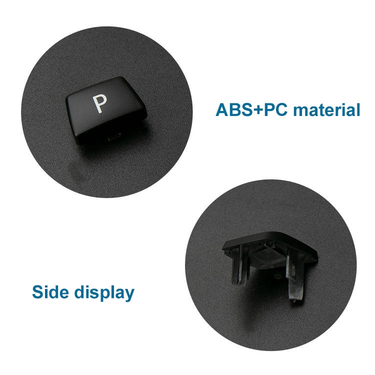 Car Gear Lever Auto Parking Button Letter P Cap for BMW G Chassis Series, Left Driving (Black) - Car Switches by PMC TechLife | Online Shopping South Africa | PMC TechLife | Buy Now Pay Later Mobicred
