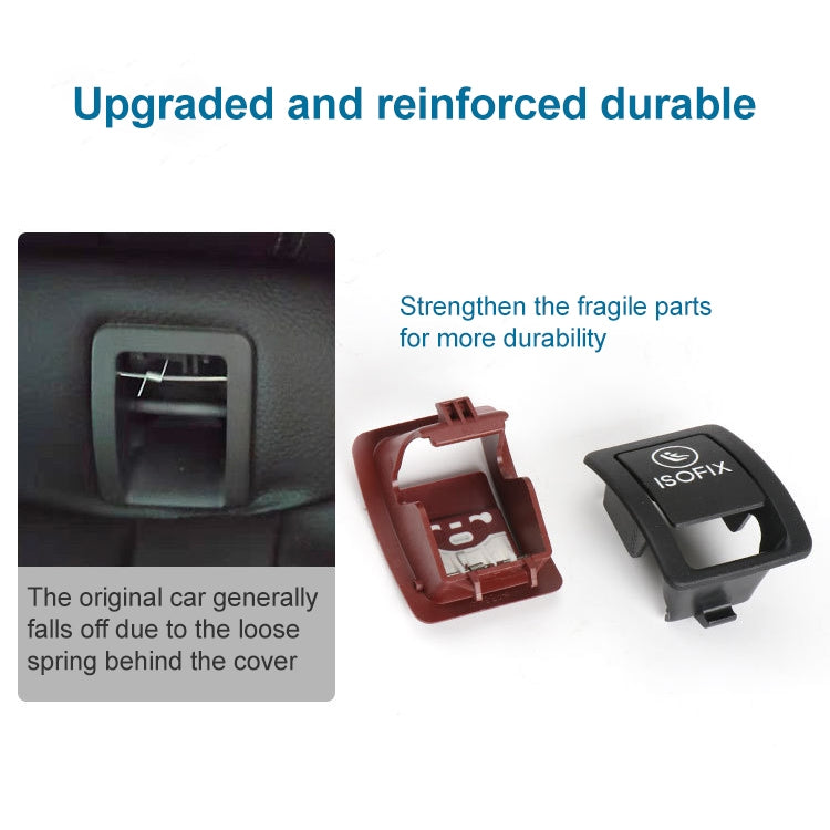 Car Rear Child ISOFIX Switch Seat Safety Cover 2059200513 for Mercedes-Benz W205 2015-2021, Left Driving (Black) - Seat Belts & Padding by PMC TechLife | Online Shopping South Africa | PMC TechLife | Buy Now Pay Later Mobicred