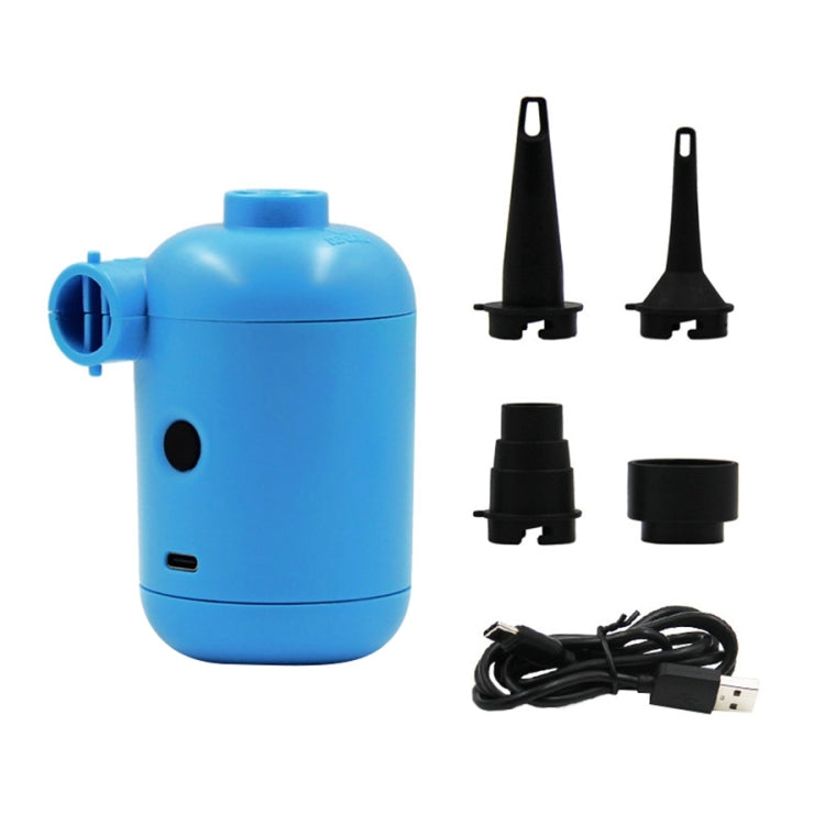 HT-426 USB Electric Air Pump for Rubber Boat Inflatable Bed (Blue) - Inflatable Pump by PMC TechLife | Online Shopping South Africa | PMC TechLife