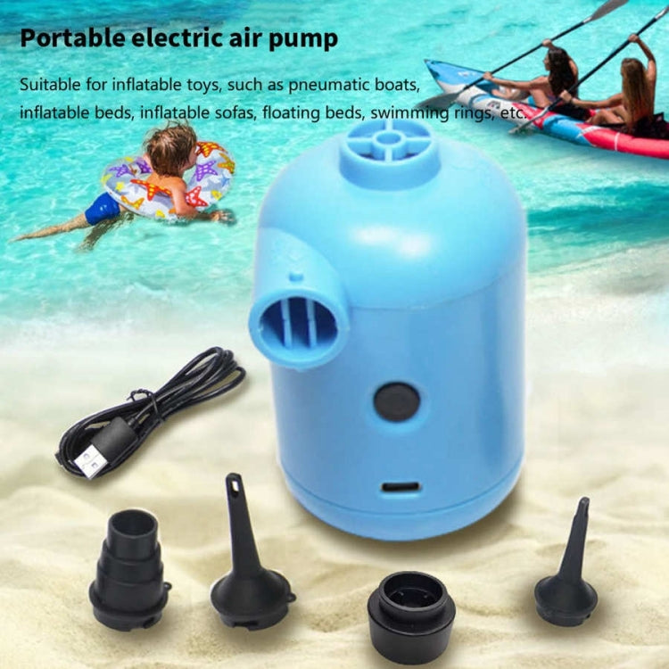 HT-426 USB Electric Air Pump for Rubber Boat Inflatable Bed (Blue) - Inflatable Pump by PMC TechLife | Online Shopping South Africa | PMC TechLife