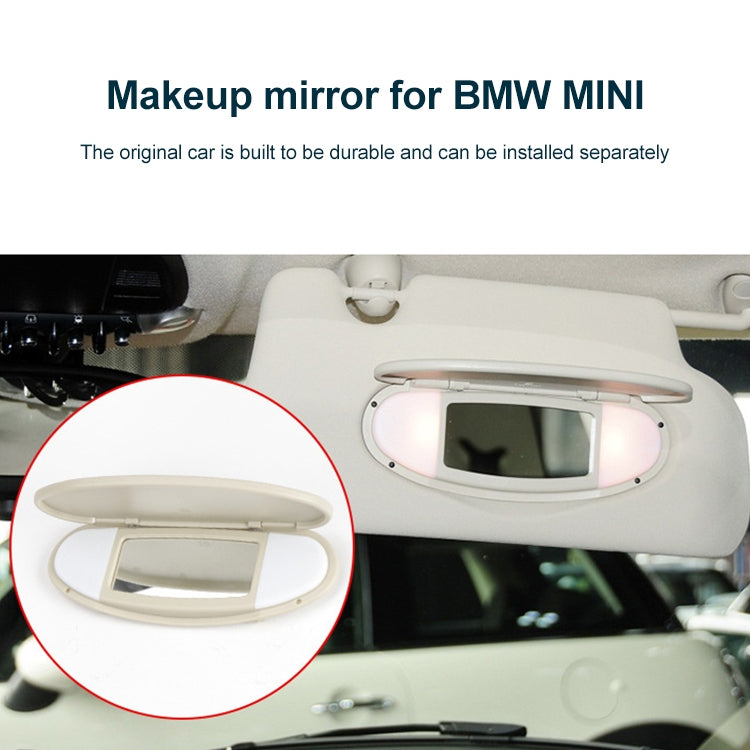 Car Sunshade Makeup Mirror Sun Visor for BMW mini R50R56, Left Driving (Grey) - Sunglasses & Glasses Clips by PMC TechLife | Online Shopping South Africa | PMC TechLife | Buy Now Pay Later Mobicred