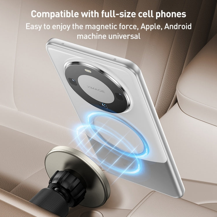 MOMAX MoVe Universal Transparent Magnetic Air Outlet Car Holder (Gold) - Universal Car Holders by MOMAX | Online Shopping South Africa | PMC TechLife | Buy Now Pay Later Mobicred