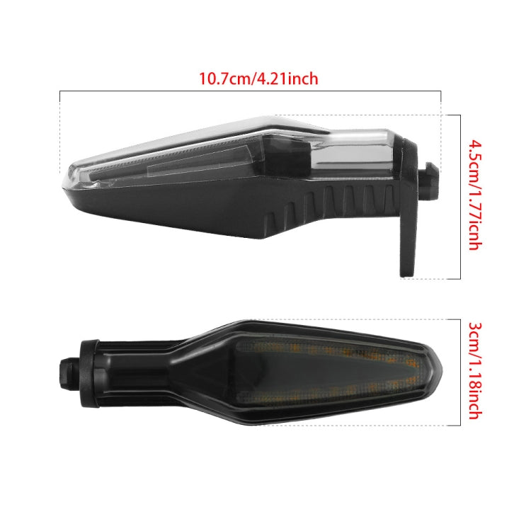 2pcs KC062 For BMW R1200 Motorcycle 18LEDs Turn Signal Light(Transparent Black) - Turn Signal by PMC TechLife | Online Shopping South Africa | PMC TechLife | Buy Now Pay Later Mobicred