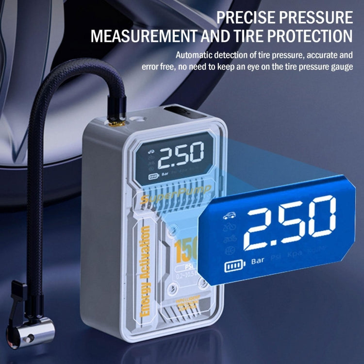 7.4V Wired Portable Car Tire Air Pump - Inflatable Pump by PMC TechLife | Online Shopping South Africa | PMC TechLife