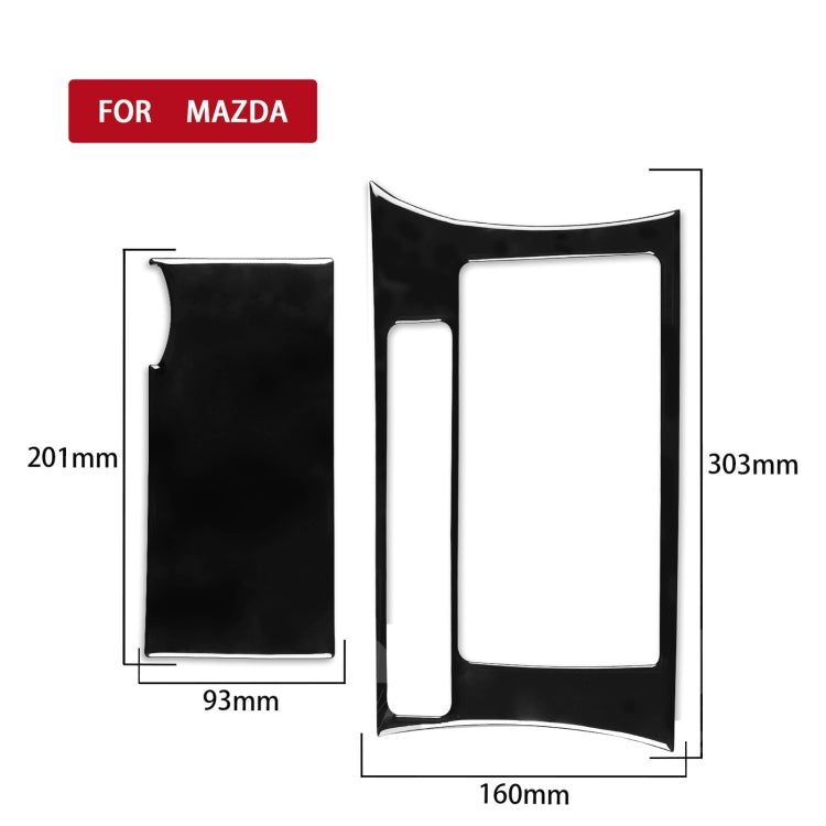 For Mazda 3 Axela 2010-2013 Car Water Cup Holder Panel Decorative Sticker, Right Drive - Car Interior Mouldings by PMC TechLife | Online Shopping South Africa | PMC TechLife | Buy Now Pay Later Mobicred