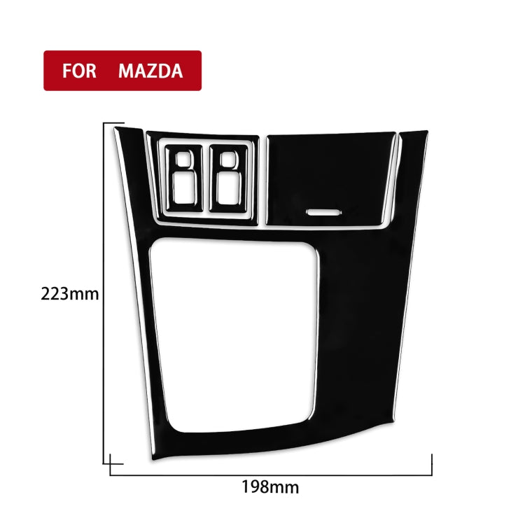 For Mazda 3 Axela 2010-2013 5 in 1 Car Gear Frame Set B Decorative Sticker, Left Drive - Car Interior Mouldings by PMC TechLife | Online Shopping South Africa | PMC TechLife | Buy Now Pay Later Mobicred