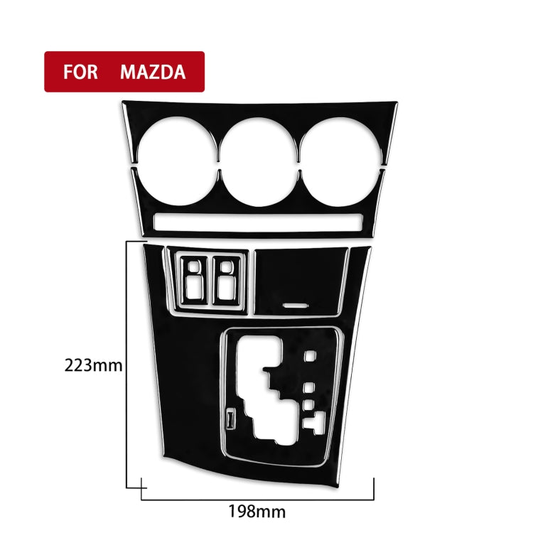 For Mazda 3 Axela 2010-2013 9 in 1 Car AC Gear Panel Set C Decorative Sticker, Right Drive - Car Interior Mouldings by PMC TechLife | Online Shopping South Africa | PMC TechLife | Buy Now Pay Later Mobicred