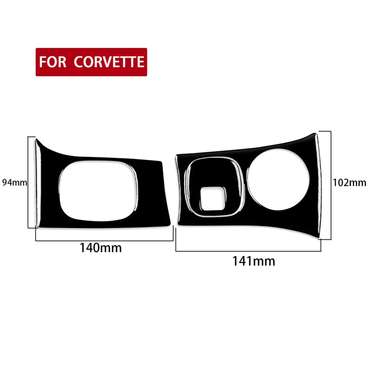 For Chevrolet Corvette C5 1998-2004 Car Key Panel + Headlight Switch Decorative Sticker, Left Drive - Car Interior Mouldings by PMC Jewellery | Online Shopping South Africa | PMC Jewellery | Buy Now Pay Later Mobicred