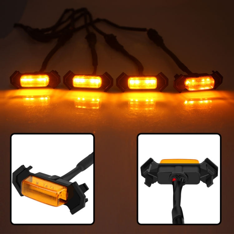 For Toyota Tacoma TRD 2016-2019 5 in 1 Car LED Front Grille Warning Lights, Daytime Running Lights & Wide Lights (Yellow Light) - Clearance Lights by PMC TechLife | Online Shopping South Africa | PMC TechLife | Buy Now Pay Later Mobicred