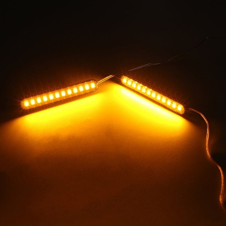1 Pair Motorcycle 12LED Running Water Turn License Plate Light - Signal Lights by PMC TechLife | Online Shopping South Africa | PMC TechLife | Buy Now Pay Later Mobicred