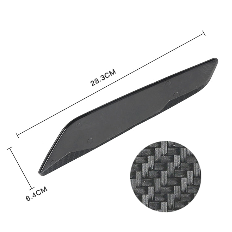 Car ABS Fender Decorative Sticker for BMW 5 Series 525Li 530Li, Carbon Fiber Texture - Car Interior Mouldings by PMC TechLife | Online Shopping South Africa | PMC TechLife | Buy Now Pay Later Mobicred