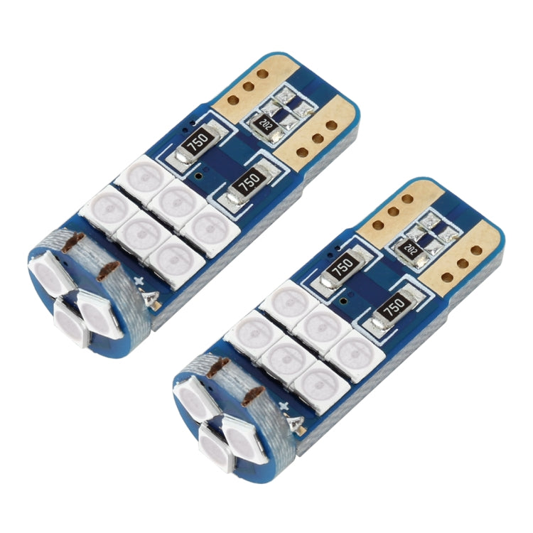 2 PCS T10 DC12 / 1W 9LEDs SMD-3030 Car Clearance Light(Blue Light) - Clearance Lights by PMC TechLife | Online Shopping South Africa | PMC TechLife | Buy Now Pay Later Mobicred