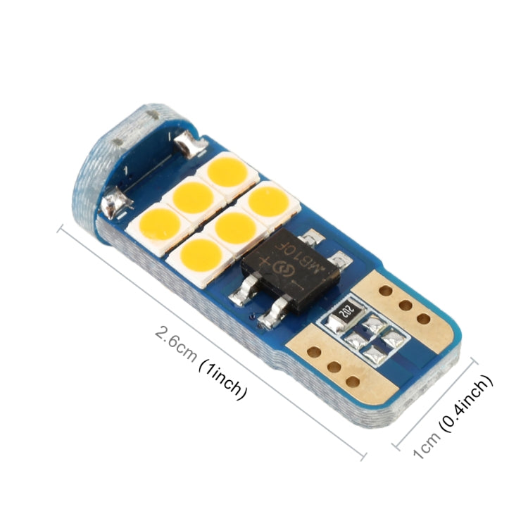 2 PCS T10 DC12 / 1W 9LEDs SMD-3030 Car Clearance Light(Yellow Light) - Clearance Lights by PMC TechLife | Online Shopping South Africa | PMC TechLife | Buy Now Pay Later Mobicred