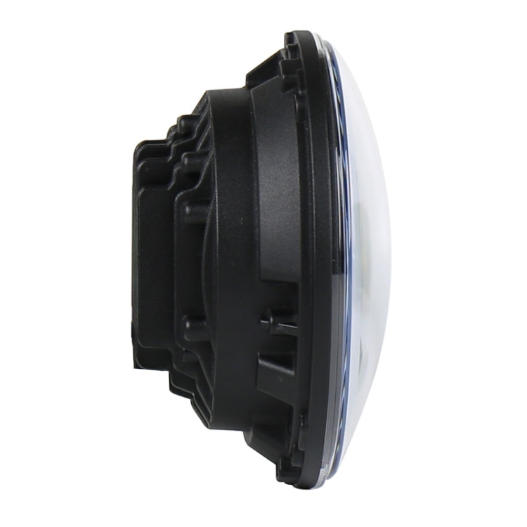 2 PCS 7 inch DC12V 6000K-6500K 50W Car LED Headlight Lamp Beads for Jeep Wrangler / Harley, Support APP + Bluetooth Control(Black) - Work Lights by PMC TechLife | Online Shopping South Africa | PMC TechLife | Buy Now Pay Later Mobicred