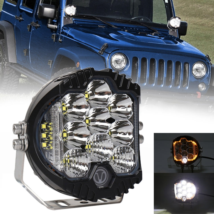 5 inch DC12V-24V 5000LM 6500K 50W Car LED Headlight for Jeep Wrangler / Harley - LED Headlamps by PMC TechLife | Online Shopping South Africa | PMC TechLife | Buy Now Pay Later Mobicred