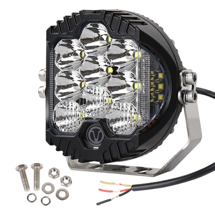 5 inch DC12V-24V 5000LM 6500K 50W Car LED Headlight for Jeep Wrangler / Harley - LED Headlamps by PMC TechLife | Online Shopping South Africa | PMC TechLife | Buy Now Pay Later Mobicred