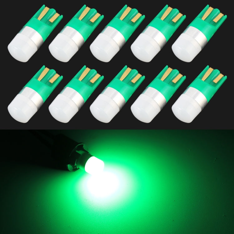 10 PCS T10 / W5W / 168 / 194 DC12V / 0.6W 1LEDs SMD-3030 Car Clearance Light (Green Light) - Clearance Lights by PMC TechLife | Online Shopping South Africa | PMC TechLife | Buy Now Pay Later Mobicred