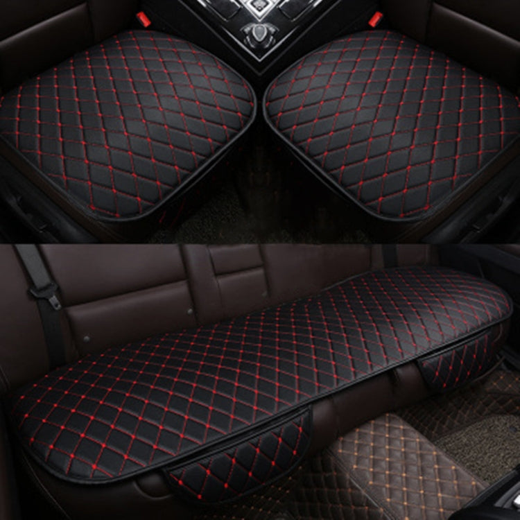Car Seat Cushion Universal Simple Seat Cover Anti-slip Mat Auto Accessories (Black Red) - Seat Accessories by PMC TechLife | Online Shopping South Africa | PMC TechLife | Buy Now Pay Later Mobicred