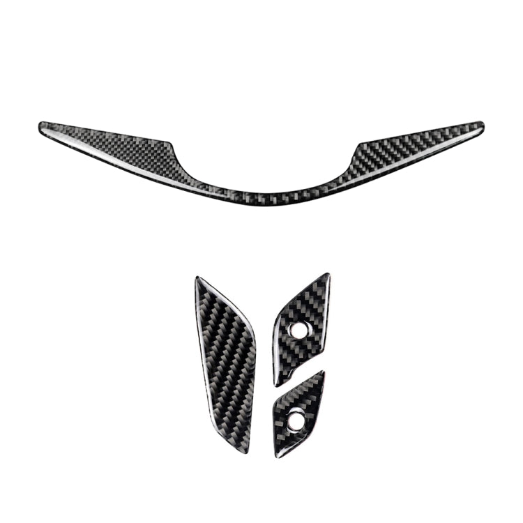 4 in 1 Car Carbon Fiber Steering Wheel Button Decorative Sticker for Cadillac xt5 2016-2017, Left and Right Drive Universal - Car Interior Mouldings by PMC TechLife | Online Shopping South Africa | PMC TechLife | Buy Now Pay Later Mobicred